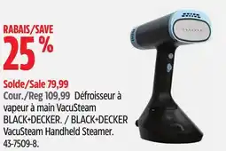 Canadian Tire BLACK+DECKER VacuSteam Handheld Steamer offer