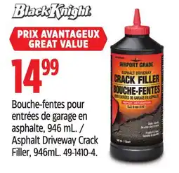 Canadian Tire Black Knight Asphalt Driveway Crack Filler offer