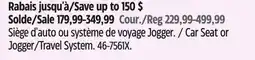 Canadian Tire Car Seat or Jogger/Travel System offer