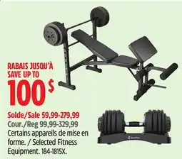 Canadian Tire Selected Fitness Equipment offer