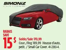Canadian Tire Simoniz Small Car Cover offer