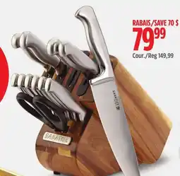 Canadian Tire Sabatier 13-Pc Acacia Wood Knife Block Set offer