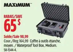 Canadian Tire MAXIMUM Waterproof Tool Box, Medium offer