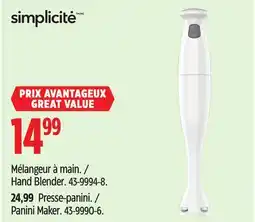 Canadian Tire Simplicite Hand Blender offer