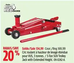 Canadian Tire 3-Ton SUV Trolley Jack with Extended Height offer