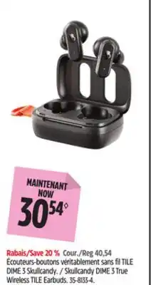 Canadian Tire Skullcandy DIME 3 True Wireless TILE Earbuds offer