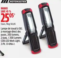 Canadian Tire MotoMaster 200 Lumens COB LED Work Light offer