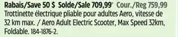 Canadian Tire Aero Adult Electric Scooter, Max Speed 32km offer