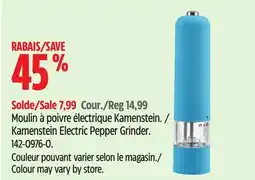 Canadian Tire Kamenstein Electric Pepper Grinder offer