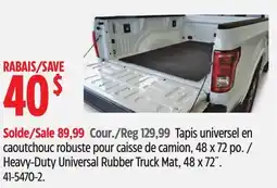 Canadian Tire Heavy-Duty Universal Rubber Truck Mat, 48 x 72˝ offer