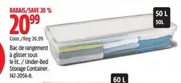 Canadian Tire Under-Bed Storage Container offer