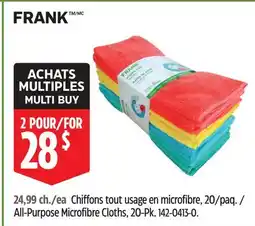 Canadian Tire FRANK All-Purpose Microfibre Cloths offer