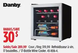 Canadian Tire Danby 17-Bottle Wine Cooler offer