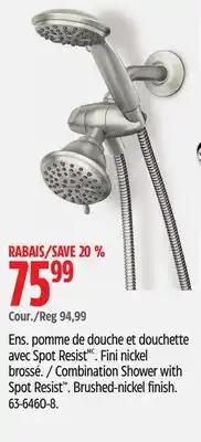 Canadian Tire Combination Shower with Spot Resist offer