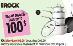 Canadian Tire The Rock 10-Pc Ceramic Zero Non-Stick Cookset offer