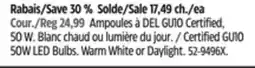 Canadian Tire Certified GU10 50W LED Bulbs offer