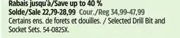 Canadian Tire Selected Maximum Drill Bit and Socket Sets offer