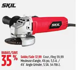 Canadian Tire SKIL 41⁄2˝ Angle Grinder, 5.5A offer