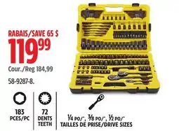 Canadian Tire DEWALT ¼ PO/, ⅜ PO/, ½ PO/ TAILLES DE PRISE/DRIVE SIZES offer