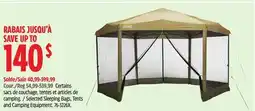 Canadian Tire Selected Sleeping Bags, Tents and Camping Equipment offer