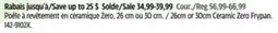 Canadian Tire The Rock 26cm or 30cm Ceramic Zero Frypan offer