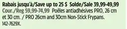 Canadian Tire THE ROCK PRO 26cm and 30cm Non-Stick Frypans offer