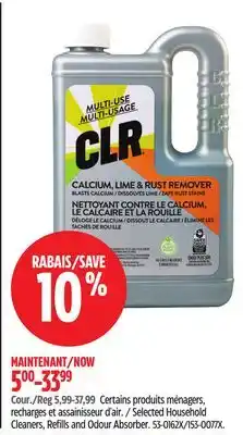 Canadian Tire Selected Household Cleaners, Refills and Odour Absorber offer