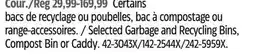 Canadian Tire Selected Garbage and Recycling Bins, Compost Bin or Caddy offer