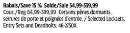 Canadian Tire Selected Schlage Locksets, Entry Sets and Deadbolts offer