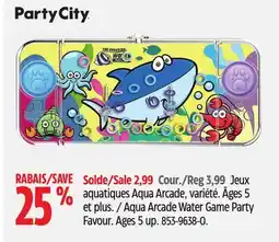Canadian Tire Party City Aqua Arcade Water Game Party Favour offer