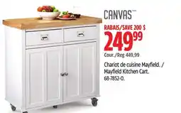 Canadian Tire CANVAS Mayfield Kitchen Cart offer