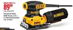 Canadian Tire DeWalt 1⁄4˝ Sheet Finishing Sander, 2.3A offer