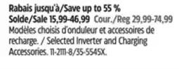 Canadian Tire Selected Inverter and Charging Accessories offer