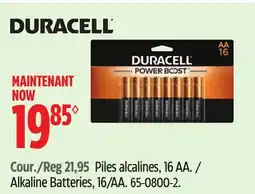 Canadian Tire Duracell Alkaline Batteries, 16/AA offer
