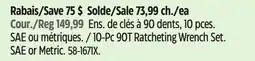 Canadian Tire Maximum 10-Pc 90T Ratcheting Wrench Set offer