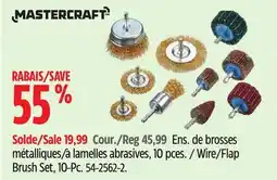 Canadian Tire Mastercraft Wire/Flap Brush Set, 10-Pc offer