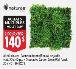 Canadian Tire Naturae Decorative Garden Green Wall Panel offer