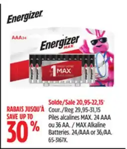 Canadian Tire Energizer MAX Alkaline Batteries offer
