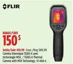 Canadian Tire FLIR TG165-X Thermal Camera with MSX Technology offer