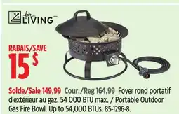 Canadian Tire Portable Outdoor Gas Fire Bowl offer