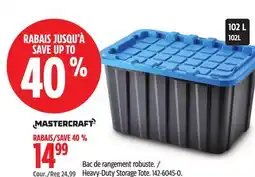 Canadian Tire Heavy-Duty Storage Tote offer