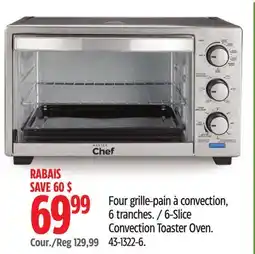 Canadian Tire MasterChef 6-Slice Convection Toaster Oven offer