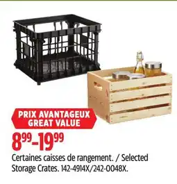 Canadian Tire Selected Storage Crates offer