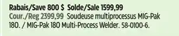 Canadian Tire Lincoln MIG-Pak 180 Multi-Process Welder offer