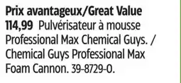 Canadian Tire Chemical Guys Professional Max Foam Cannon offer