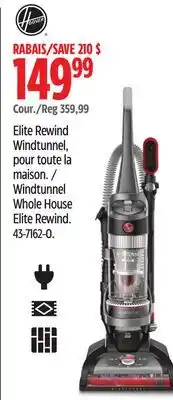 Canadian Tire Hoover Windtunnel Whole House Elite Rewind offer