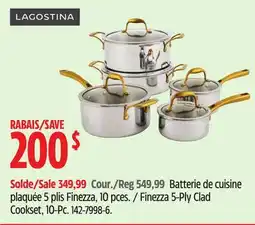 Canadian Tire Lagostina Finezza 5-Ply Clad offer