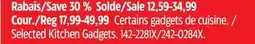Canadian Tire Selected Paderno Kitchen Gadgets offer