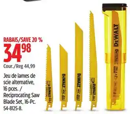 Canadian Tire Dewalt Reciprocating Saw Blade Set, 16-Pc offer