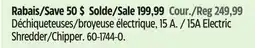 Canadian Tire Yardworks 15A Electric Shredder/Chipper offer